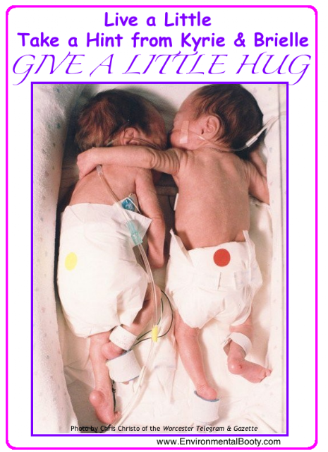 Live a Little Monday - Take a Hint from Kyrie & Brielle and Give a Little Hug